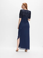 Embellished Soutache Embroidered Dress