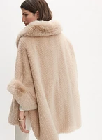 Faux-Fur Poncho