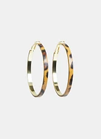 Boucles d'oreilles en anneaux léopard