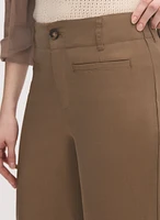 Pantalon à jambe large écourtée