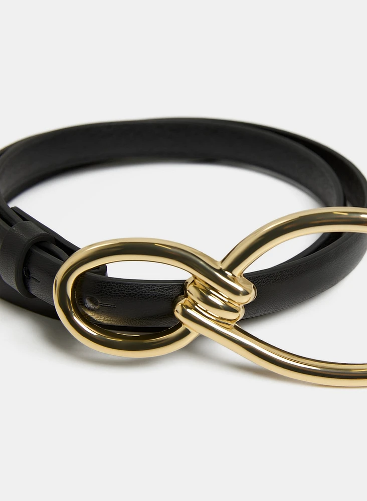 Loop Buckle Vegan Leather Belt