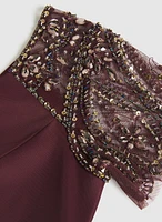 Fitted Chiffon Dress