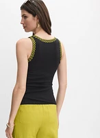 Débardeur à broderies