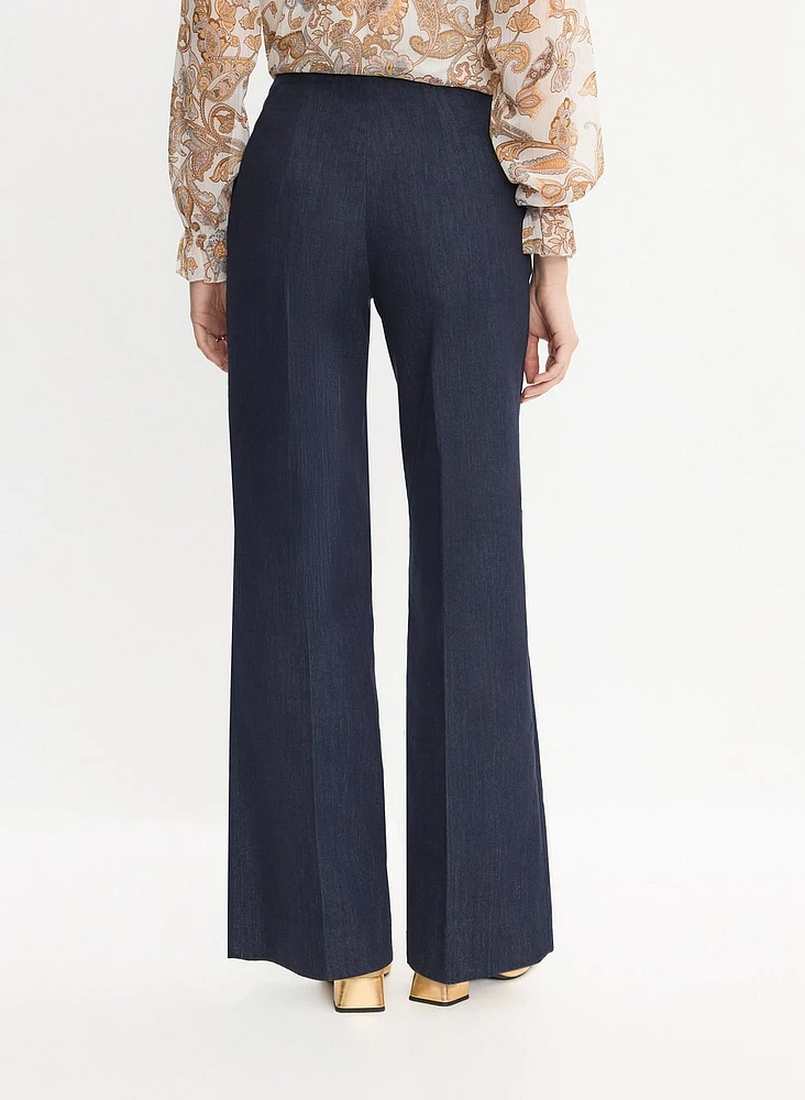 Pantalon Soho en denim à jambe large