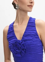 Robe en taffetas texturé