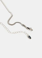 Curved Pendant Necklace