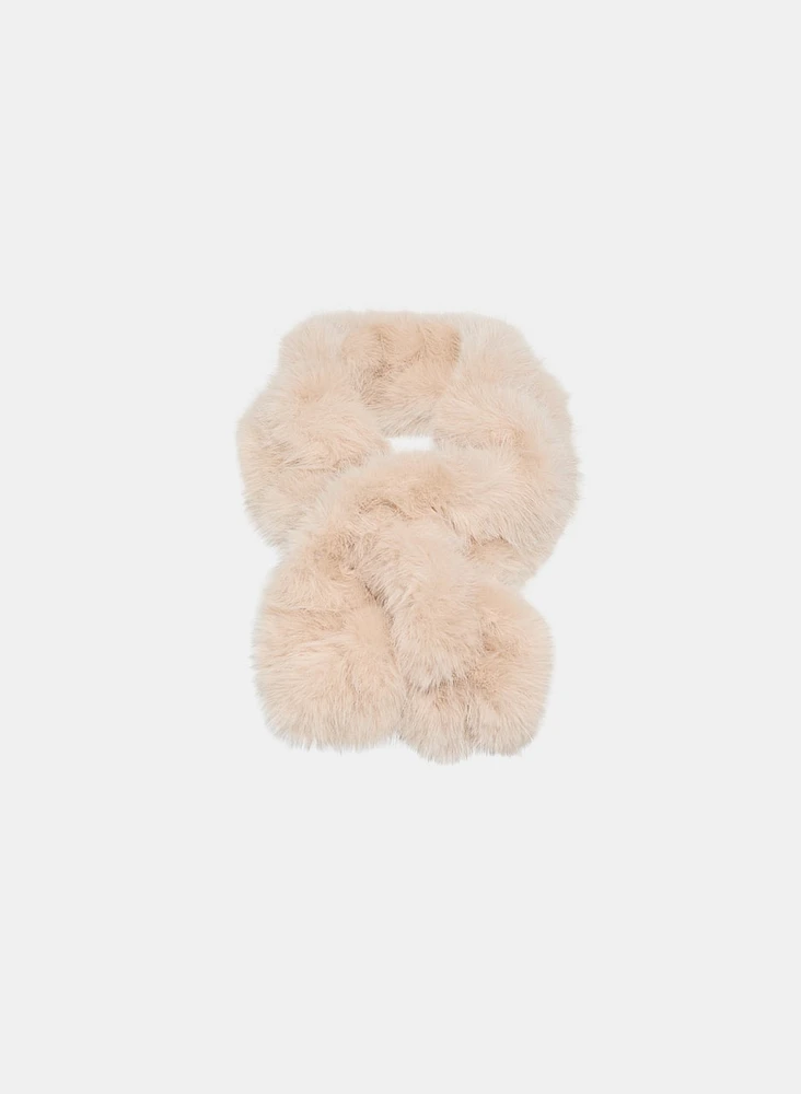 Faux-Fur Swiggle Scarf