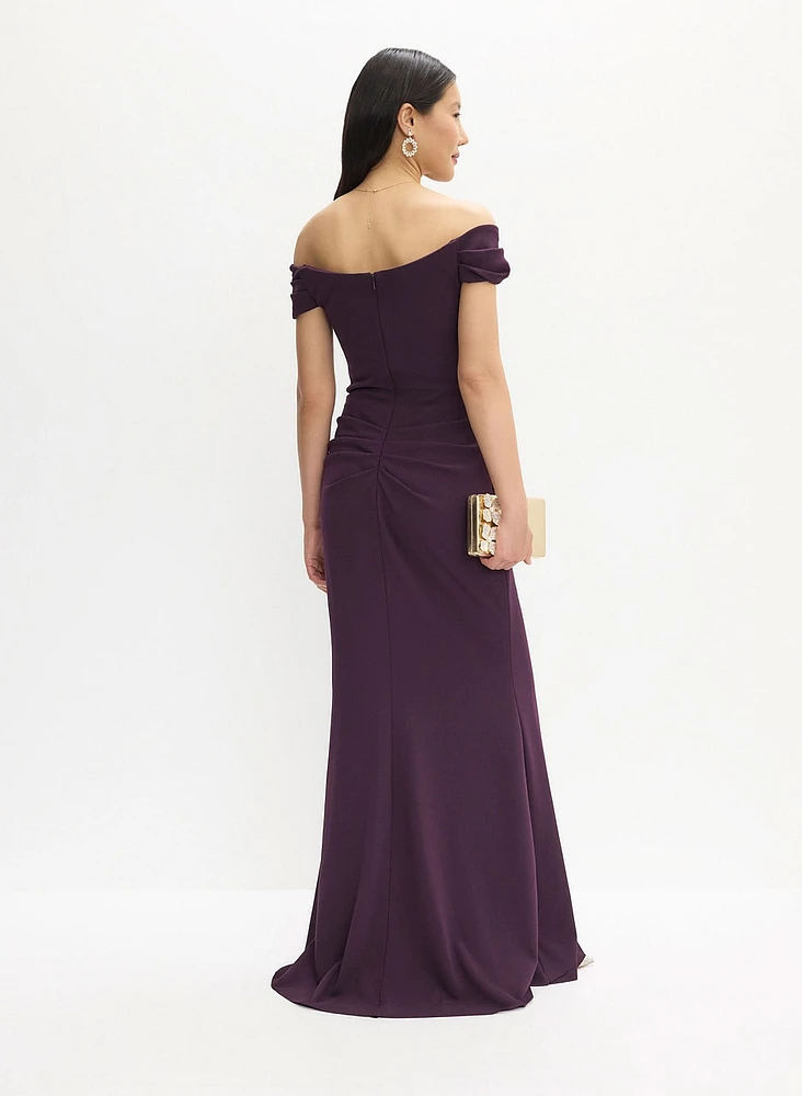 BA Nites - Pleated Bodice Evening Dress