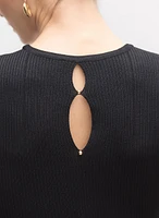Joseph Ribkoff - Robe à billes en tricot côtelé