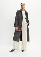 Tweed Wool-Blend Coat