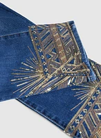 Sequin Detail Jeans