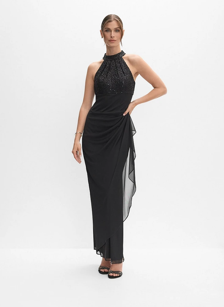 Sequin Bodice Dress