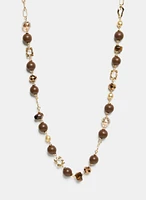 Beaded Chain Link Necklace