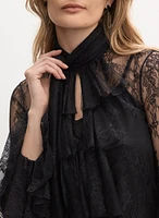 Long Sleeve Lace Blouse