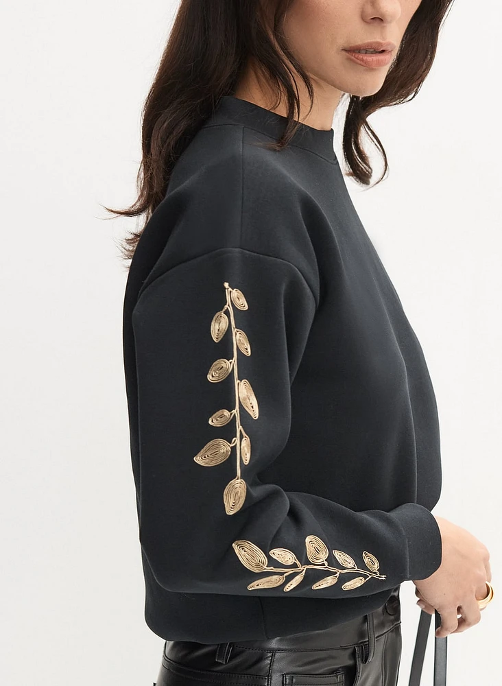 Filigree Embroidered Sweatshirt