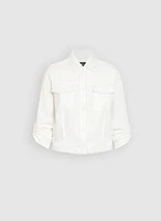 Frayed Linen-Blend Jacket