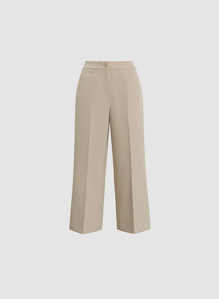 Wide Hem Culotte Pants