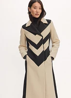 Chevron Front Coat