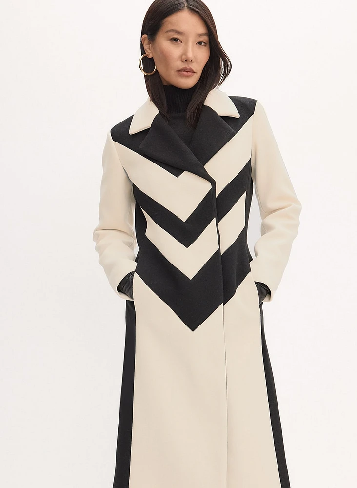 Chevron Front Coat