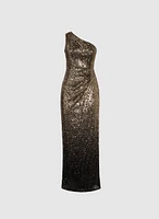 One-Shoulder Sequin Dress