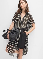 Joseph Ribkoff - Geometric Button-Down Blouse