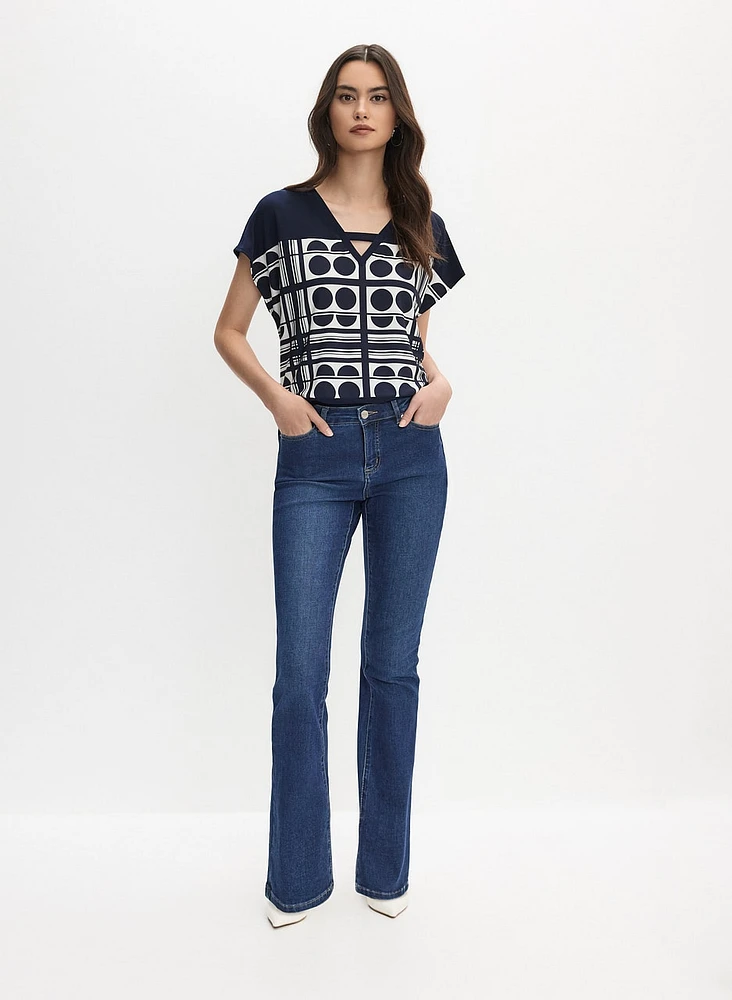 Joseph Ribkoff - Geometric Print Top