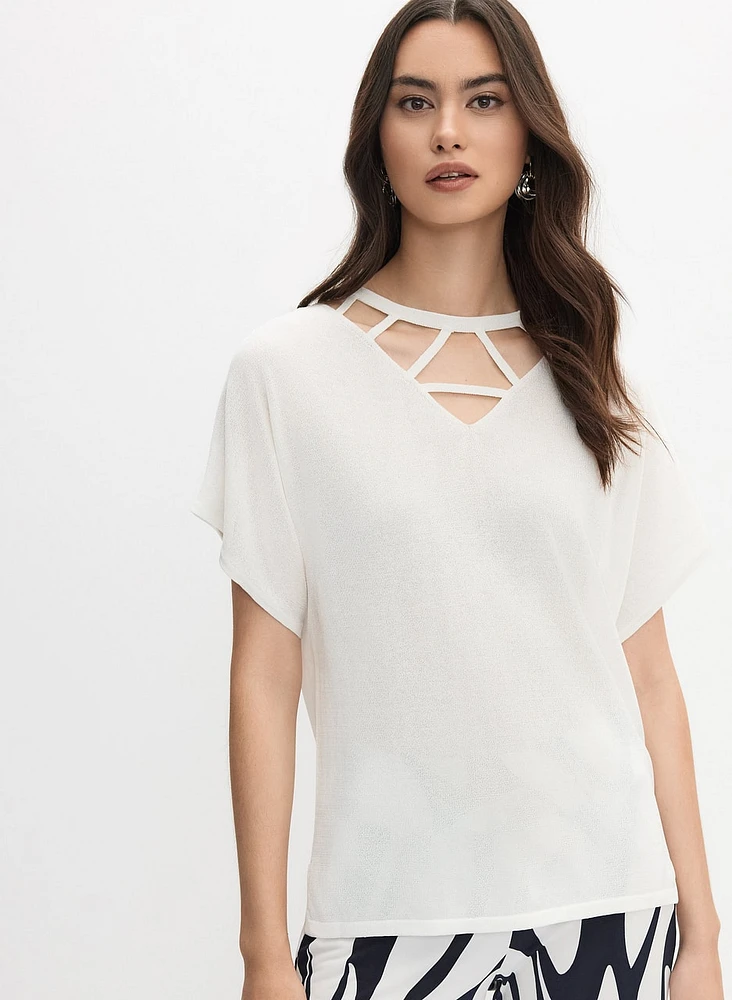 Joseph Ribkoff - Cut-Out Detail Top