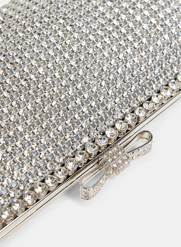 Trapeze-Shaped Crystal Clutch