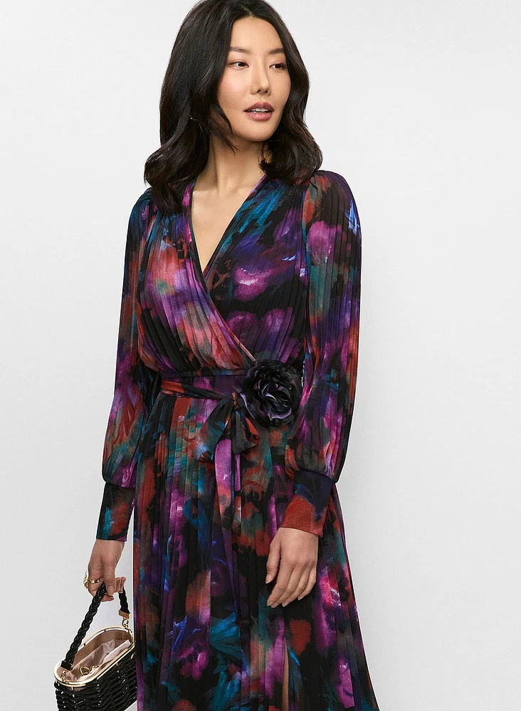 Joseph Ribkoff - Rosette Wrap Dress