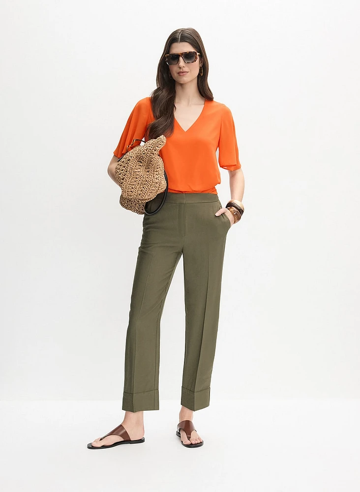 Blouse à manches évasées