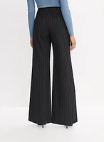 Pinstripe Wide Leg Pants