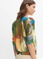 Blouse à motif aquarelle
