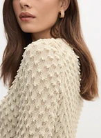 Raised Open Weave Sweater