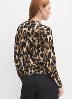 Leopard Print Pullover Top