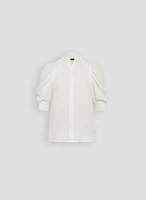 Blouse à col montant