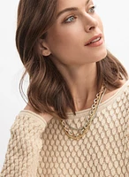 Pull en tricot texturé