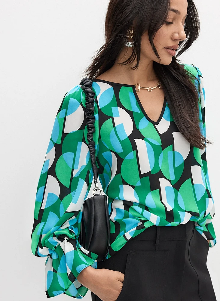 Joseph Ribkoff - Geometric Print Blouse