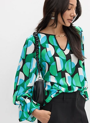 Joseph Ribkoff - Geometric Print Blouse