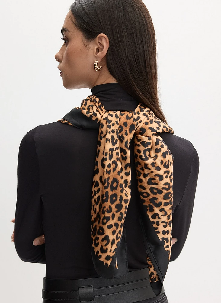 Cheetah Print Oblong Scarf