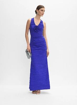 Robe en taffetas texturé
