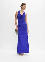 Robe en taffetas texturé