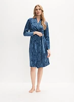 Embossed Velour Robe