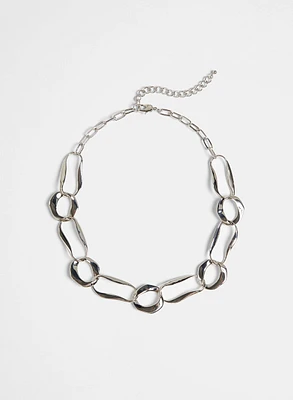 Mixed Link Short Chain Necklace