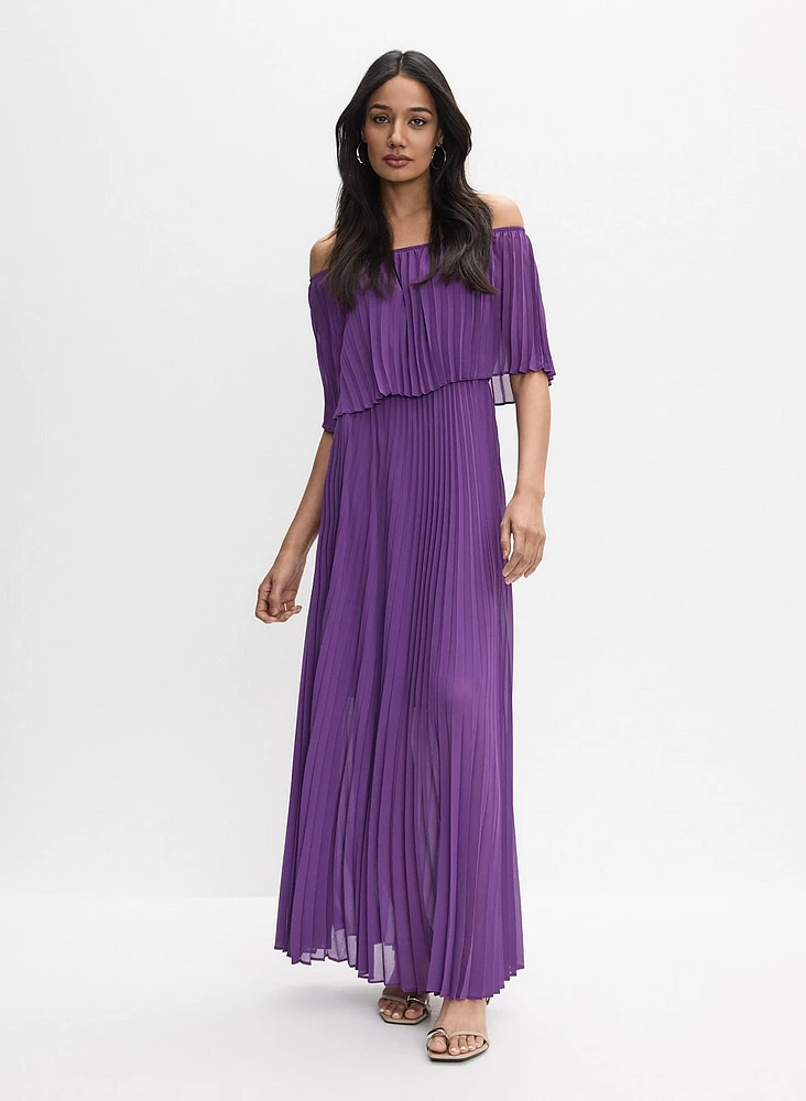 Joseph Ribkoff - Pleated Maxi Dress