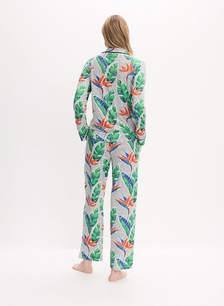 Simon Chang - Tropical Print Pyjama Set