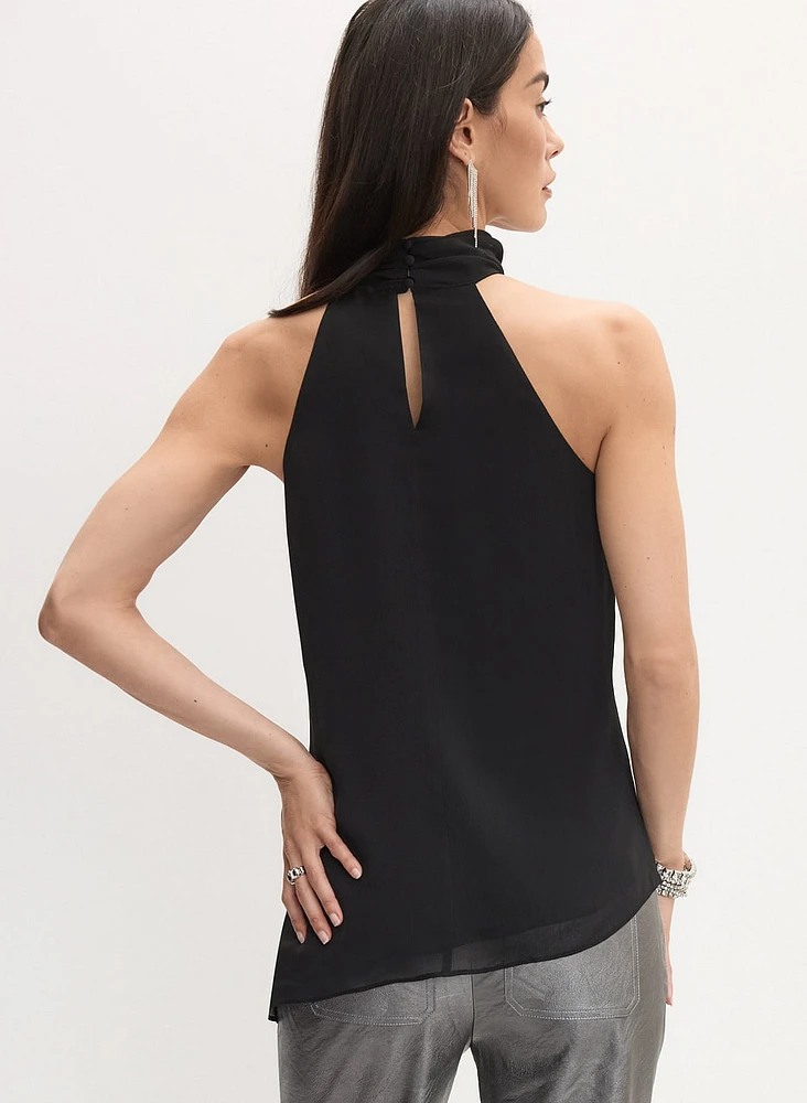 Sleeveless Chiffon Blouse