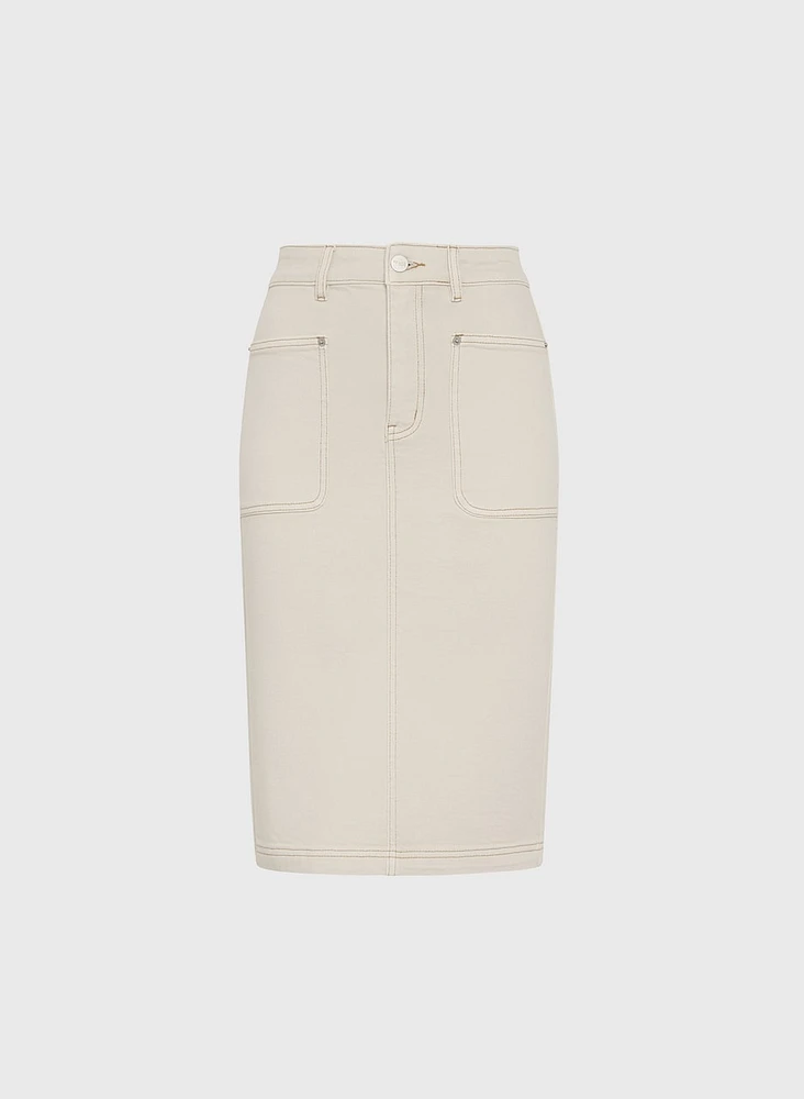 Cotton Pencil Skirt
