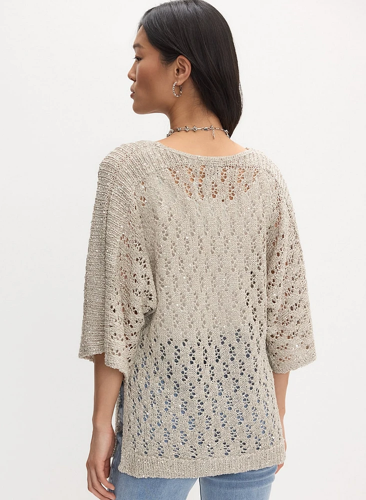 Joseph Ribkoff - Pull en tricot ajouré