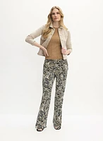 Abstract Print Wide-Leg Pants