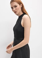 Crepe & Taffeta Dress